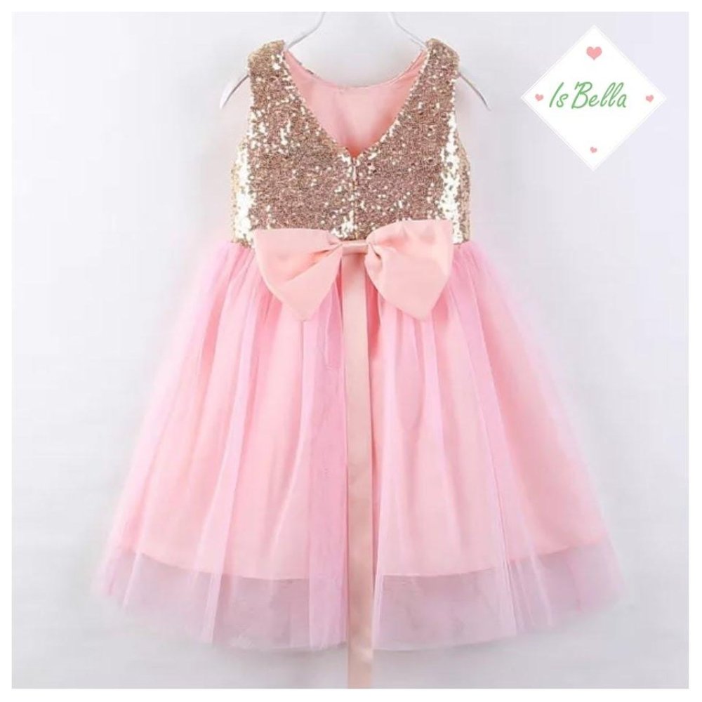 Girls Princess Sequin Dress - Picture 3 of 4